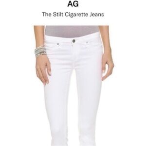 AG - The Stilt Cigarette Jeans - Size 27 - White - Pristine